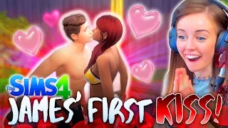 👄JAMES' FIRST KISS!?👄 (The Sims 4 #24! 🏡)