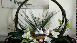 dollar tree Easter centerpiece 🏡 diy hula hoop centerpiece 🏡diy spring decor 2019