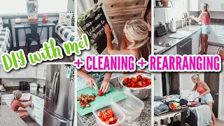 DIY & CLEAN WITH ME // Rearranging & Cleaning