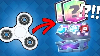 THIS HAND SPINNER UNLOCKS A LEGENDARY ?!? - PACK OPENING ON THE DRAFT CHEST - CLASH ROYALE