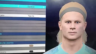 Como crear a Erling Haaland en PES 2018