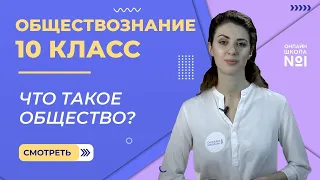 Общество. Видеоурок 1. Часть 1. Обществознание 10 класс