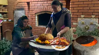 LIFE IN THE HIGH MOUNTAINS! ONE FAMILY! - GRANDMA PUT WALNUTS IN THE DUCK IS A VERY TASTY DISH