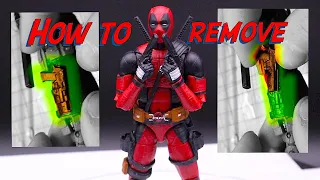 Marvel Legends Deadpool Movie Action Figure Review and Gun Removing Operation with MarveloDAD