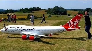 Stunning Biggest RC Airplane In The World Boeing 747-400 Virgin Atlantic Airliner Flight