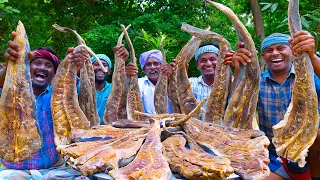 DRIED STINGRAY | Cooking Dried Stingray Fish Gravy in Village | Karuvadu Thokku | Simple Recipes