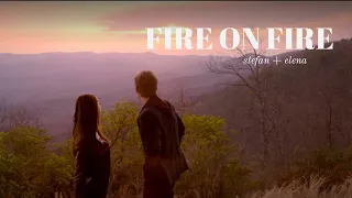 fire on fire - stefan and elena