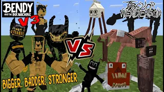 Bendy and the Ink Machine V3 VS Trevor Henderson Creatures [Minecraft PE]