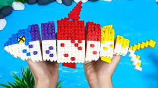 This is How Fisherman Catch Rainbow Salmon  Lego Fish Processing Asmr  Brick World Stop Motion