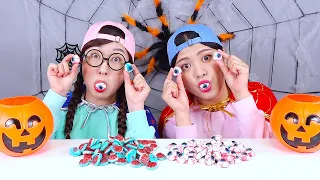 Halloween Candy Trick or Treat DONA Mukbang