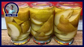 Delicious PEARS. Canned Pears Easiest Recipe. Pear compote