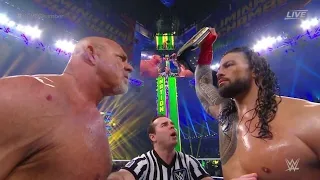 Roman Reigns vs. Goldberg Universal Title Match - WWE Elimination chamber 02/19/2022