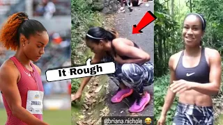 Wow! Watch Briana Williams Going Through Some Serious Training In Jamaica