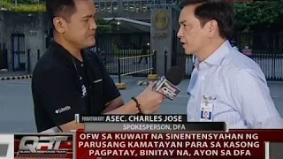 Panayam kay Asec. Charles Jose, DFA Spokesperson