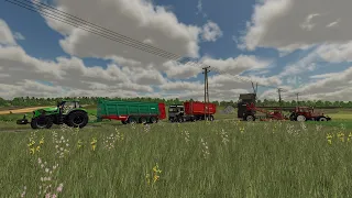 Farming Simulator 22. Zielonka (Зелёнка). Czterech Traktorzystów i pies. Стрим №61.