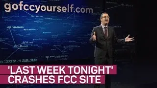 'Last Week Tonight' takes on the FCC, crashes its site (again) (CNET News)