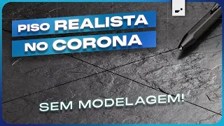 Como criar PISO REALISTA no Corona Renderer - SEM MODELAGEM! | Tutorial Corona Tile Map | 3ds Max