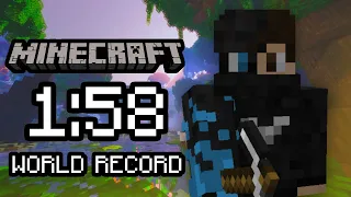 IT'S DONE - MINECRAFT IN UNDER 2 MINUTES [Former World Record]