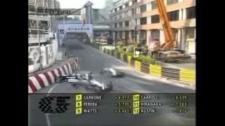 2004 Macau Grand Prix. Nico Rosberg and Lewis Hamilton Crash