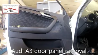 Audi A3  (2003 - 2012) Door panel removal