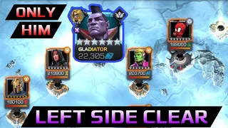 6 Star Gladiator SOLOS the Entire Winter of Woes Left Side: 5 Objectives in One! | Mcoc