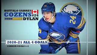 Dylan Cozens (#24) ● ALL 4 Goals 2020-21 Season - Highlights (HD)