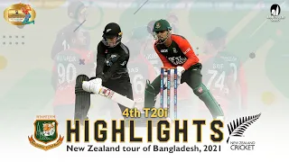 Bangladesh vs New Zealand Highlights || 4th T20i || New Zealand Tour of Bangladesh 2021