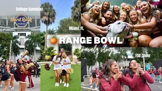 GAMEDAY Vlog | bowl game festivities, college cheer, + more *Miami, FL*