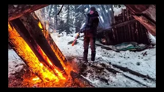 КОСТЕР "АВТОМАТ" НА ВСЮ НОЧЬ - Самый ДОЛГИЙ | АВТОПОДАЧА дров | Горит на ОДНОЙ топке