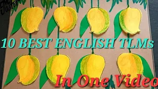 10 BEST ENGLISH TLMs IN ONE VIDEO || ENGLISH VIDEO || TLM for primary school