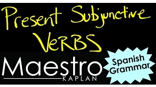 PRESENT SUBJUNCTIVE: How to form (conjugate) verbs in Spanish