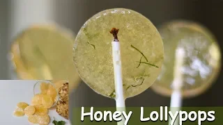 Natural Cough Drop Lollipops | Homemade Ginger and Honey Lollipop