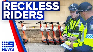 E-scooter ‘hoons’ on notice after spike in hospitalisations | 9 News Australia