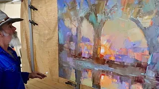 STUDIO PAINTING from a PLEIN AIR study // HOW TO PAINT LIGHT / Oil Painting / Tonal Values / Colour!