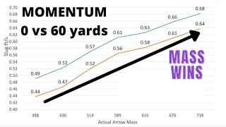 How much momentum does an arrow lose at 60 yards l Ashby Bowhunting Foundation