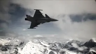 Gripen flight demonstration at Axalp