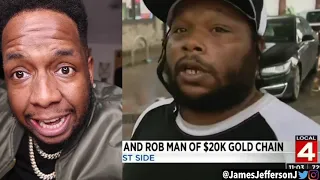 He WON $30k and bought a $20k Gold Chain and GOT ROBBED?! #JamesAndreJeffersonJr