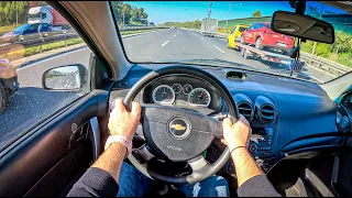 2011 Chevrolet Aveo T250 [1.2 DOHC 84HP] |0-100| POV Test Drive #1393 Joe Black