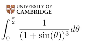 SOLVED: Cambridge Entrance Exam Trigonometric Integral