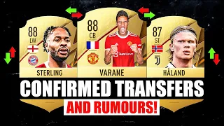 FIFA 22 | NEW CONFIRMED TRANSFERS & RUMOURS! ✅😱 ft. Haaland, Varane, Sterling… etc