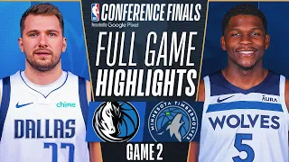 TIMBERWOLVES vs MAVERICKS FULL GAME 2 HIGHLIGHTS | May 25, 2024 | 2024 NBA Playoffs Highlights Today