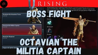 V Rising - Octavian The Militia Captain - Boss Fight And Location - Gameplay