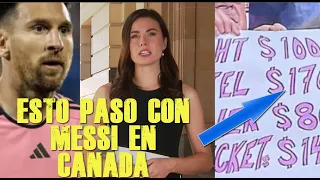 PRENSA CANADIENSE NO PUEDE CREER LO QUE PASO CON LEO MESSI EN VANCOUVER