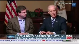 When Vice President JOE BIDEN says:  "BUY A SHOTGUN"