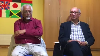 Dr Partho Ghosh talking about Rabindranath Tagore and Rabindrasangeet at Nupur School, London