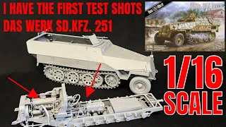 I have the first test shots of the Das Werk 1/16  Sd.Kfz. 251 D, and It's Spectaluar !