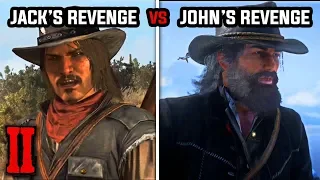 Jack's Revenge vs John's Revenge (All Epilogue Ending) - Red Dead Redemption 1 and 2