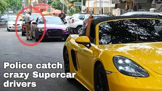 Supercar owners BUSTED for driving TOO FAST, TOO LOUD in Bangalore #supercar crazy driving