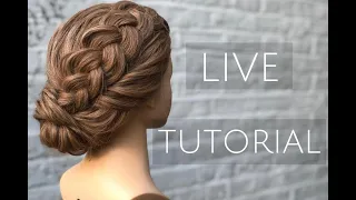 Live with Pam: Learn this gorgeous braided bridal updo - hairstyling tutorial