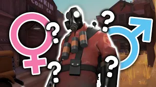 The TF2 mercs argue over Pyro's gender